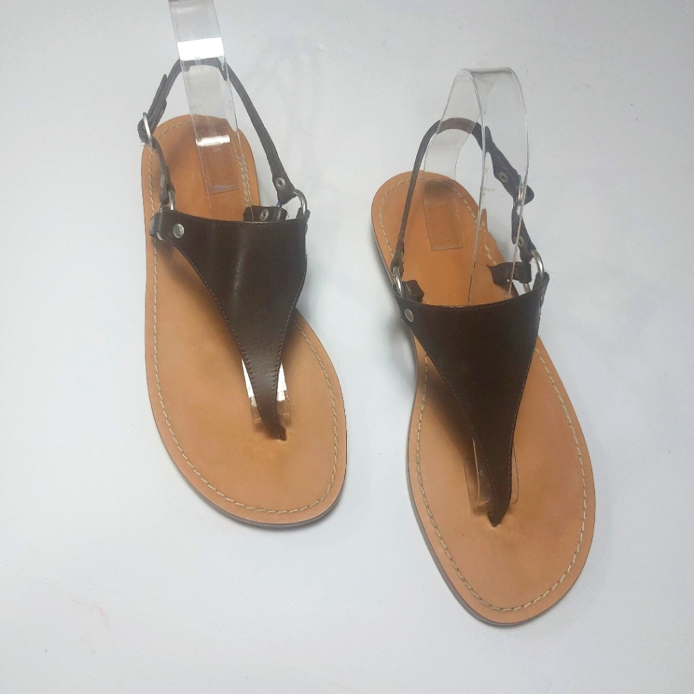 GAP Ladies Brown Leather Sandals Size 9